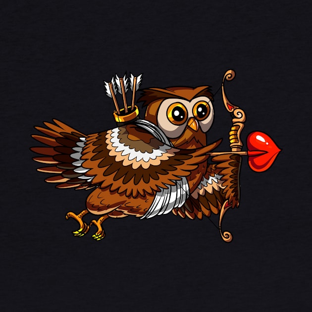 Owl Bird Valentines Day Love Heart by underheaven